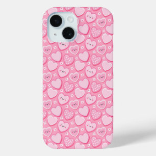 Cute Pink Hearts Girl iPhone / iPad case