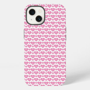 Cute Pink Hearts iPhone Case - Trendy & Protective