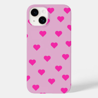 Cute pink Hearts Pattern Phone Case