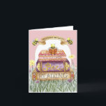 Cute Pink I'd Rather Bee Reading Bookworm Birthday Card<br><div class="desc">Craft a heartwarming message with the “I'd rather bee reading” Greeting Card, perfect for the bookworm who delights in the reading and learning. This adorable card showcases a serene scene of bees and books, harmoniously blending the love of literature with the charm of nature. The soft pink background sets a...</div>