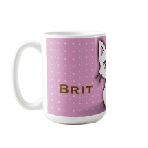 Cute Pink Kitty Cat Personalised Name