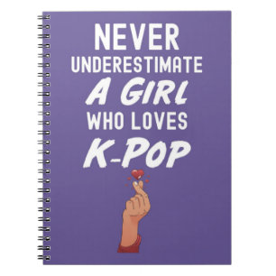 Cute Pink Kpop Gifts Girl Kawaii Korea Pop Notebook