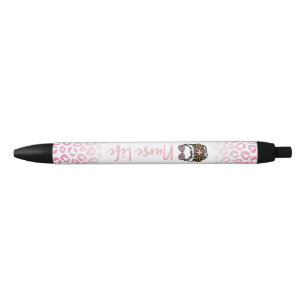 Cute Pink Leopard Nurse Life Pen
