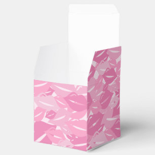 Cute Pink Lips KIsses Pattern Galentine's Day Favour Box