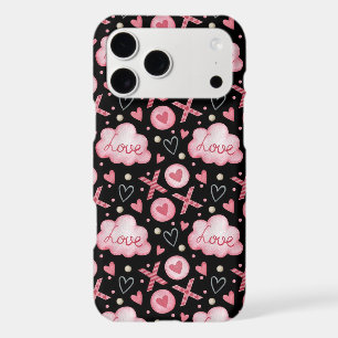 Cute Pink Love Hearts iPhone Case