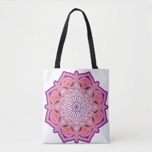 Cute Pink Mandala Tote Bag