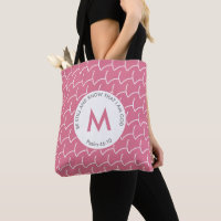 Cute Pink Monogram BE STILL AND KNOW Fish Scales