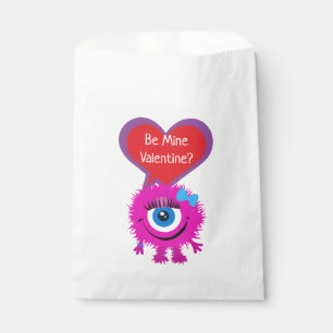 Cute Pink Moster Valentine Favour Bag