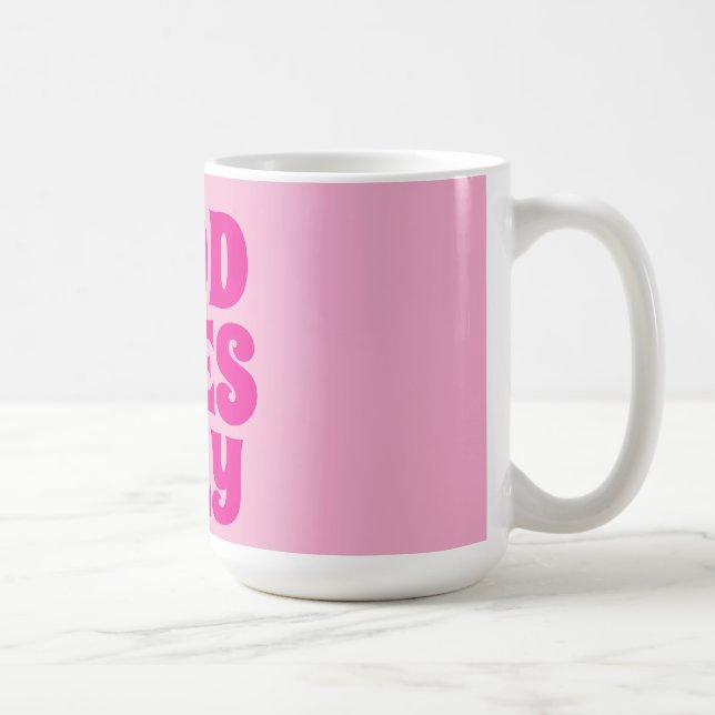 cute pink mug that just instantly makes you smile (Right)