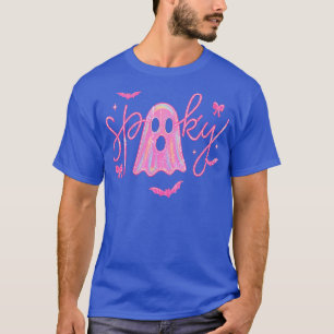 Cute Pink Neon Spooky Ghost T-Shirt