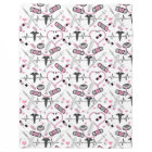 Cute Pink Nurse | Doctor EKG Stethoscope Pattern