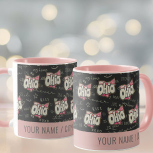 Cute pink Ohio love pattern Mug