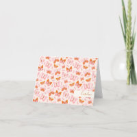 Cute Pink Orange Boho Butterfly Personalised