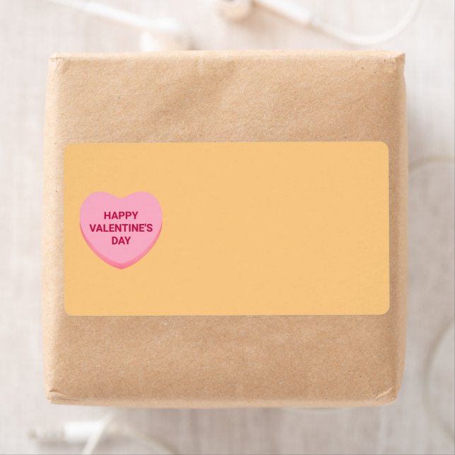 Cute pink orange heart blank Valentine's Day (Insitu)