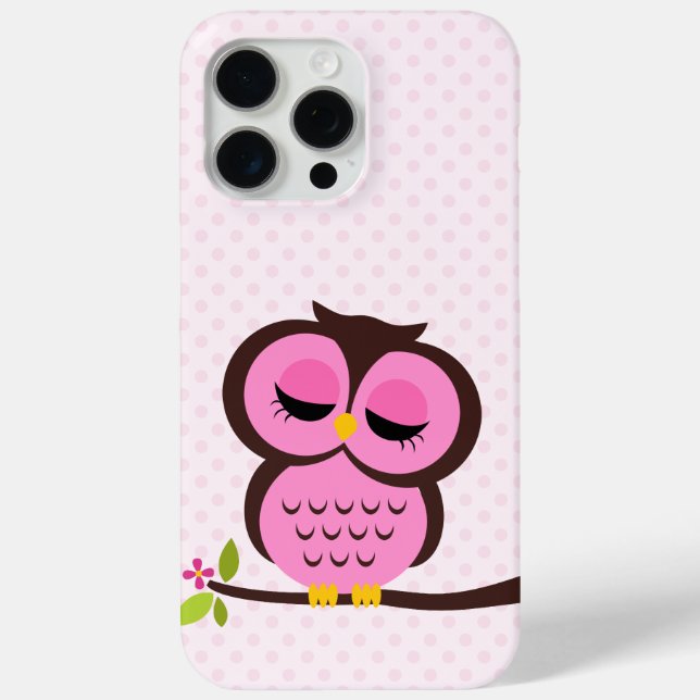 Cute Pink Owl Case for the iPhone 5 (Back)