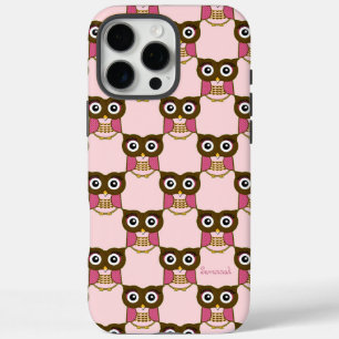 Cute Pink Owl Pattern Choose Case Colour