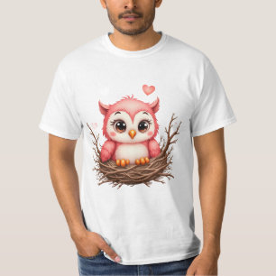 Cute Pink Owl Peekaboo Shirt Funny Baby Owl