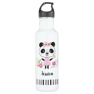 Cute Pink Panda 710 Ml Water Bottle