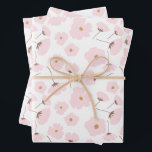 Cute Pink Pastel Daisy Floral Wrapping Paper Sheet<br><div class="desc">This design is soft and cute,  perfect for a baby shower,  kids party,  or even a wedding!</div>