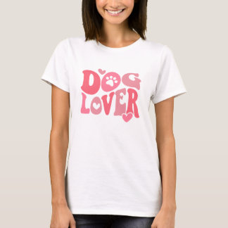 Cute Pink Paws Dog Lover T-Shirt