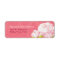 Cute Pink Peony Wedding Return Address