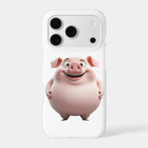 Cute Pink Pig iPhone 17 Pro Case