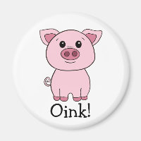 Cute Pink Pig Oink! Farm Animal