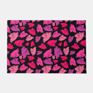 Cute Pink Pig Pattern Doormat