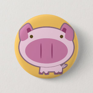 CUTE PINK PIGGY BUTTON