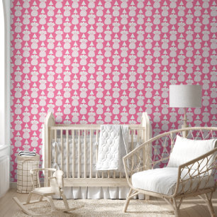 Cute Pink Pineapple Repeat Pattern Wallpaper