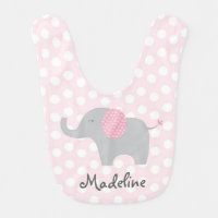 Cute Pink Polka Dot Elephant