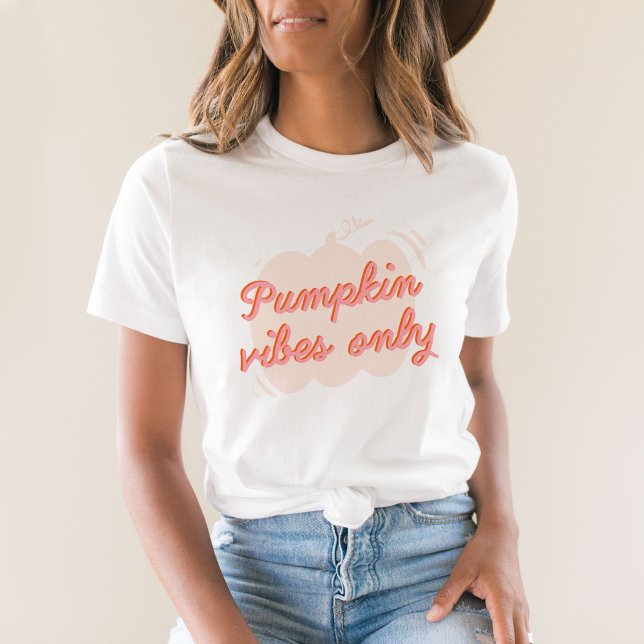 Cute Pink Pumpkin Vibes  T-Shirt (Creator Uploaded)