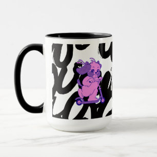 Cute Pink Puppy Mug – Adorable Kawaii Dog Design