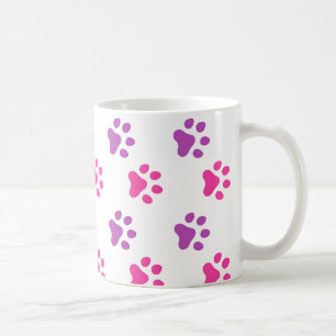 Cute Pink/Purple Paw Prints Mug