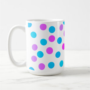 Cute Pink Purple Turquoise Balls Circles Coffee Mug