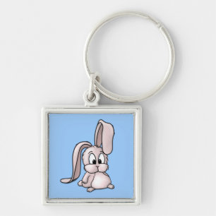 Cute Pink Rabbit Cartoon Key Ring