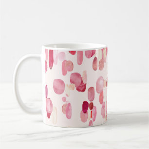 Cute Pink Red Spots Seamless Coffee Mug