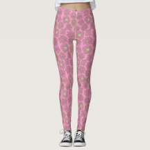 Cute Pink Retro Flowers Pattern