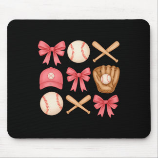 Cute Pink Sell Bow Girl Sports Fan Softll Girl Wom Mouse Pad