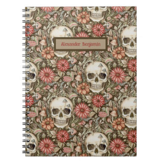 Cute Pink Skull Notebook