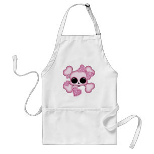 Cute Pink Skull Standard Apron