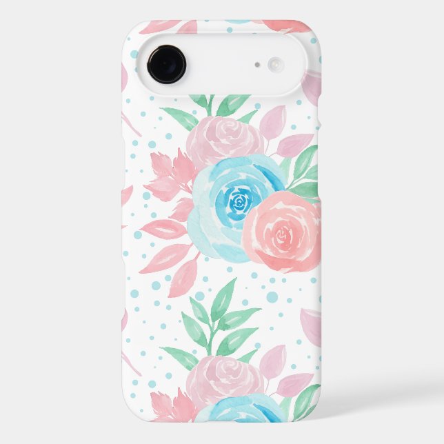 Cute Pink Spring Flowers Case-Mate iPhone Case (Back)