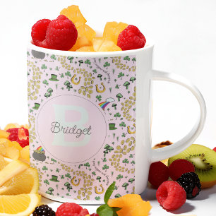 Cute Pink St Patrick's Day Girl Coffee Mug