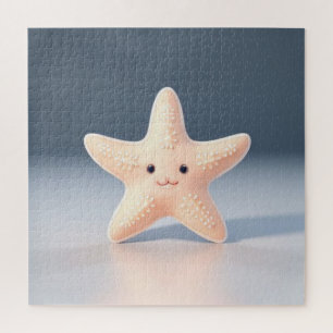 Cute Pink Starfish Jigsaw Puzzle