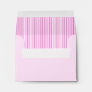 Cute Pink Stripes Elegent Design Envelope