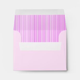 Cute Pink Stripes Elegent Design Envelope