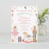 Cute Pink Sugar Plum Fairy Nutcracker Birthday 