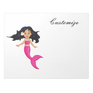 Cute Pink-tailed Mermaid Thunder_Cove  Notepad