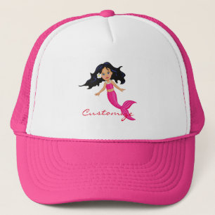 Cute Pink-tailed Mermaid Thunder_Cove Trucker Hat