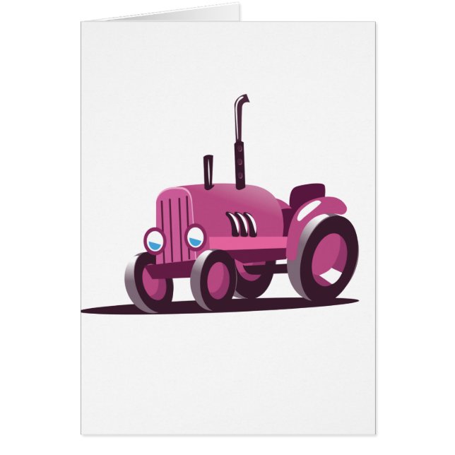 Cute Pink Tractor (Front)